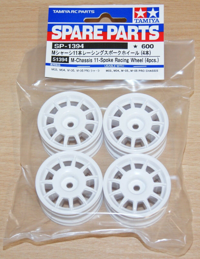 Tamiya 51394 M-Chassis 11 Spoke Racing Wheels (4 Pcs.), M03/M04/M05/M06/M07/M08