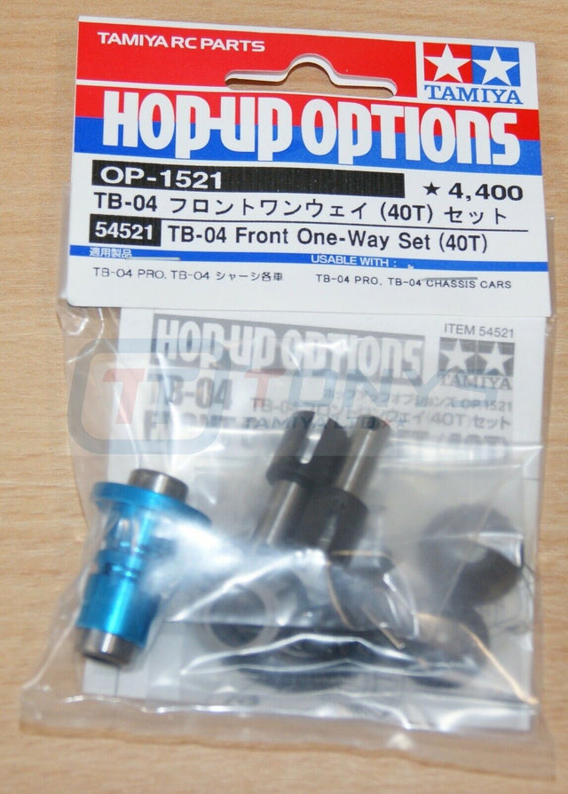 Tamiya 54521 TB-04 Front One-Way Set (40T), (TB04/TB05/TC01/TB Evo 6/7), NIP