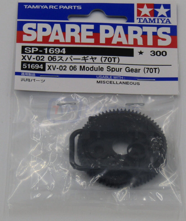 Tamiya 51694 XV-02 06/0.6 Module Spur Gear (70T), (XV02/XM-01/XM01), NIP