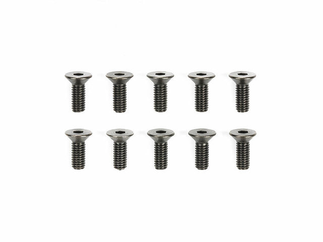 Tamiya 51627 3x8mm Steel Countersunk Hex Head Screws 10Pcs. TRF/TB Evo/XV-02 Pro