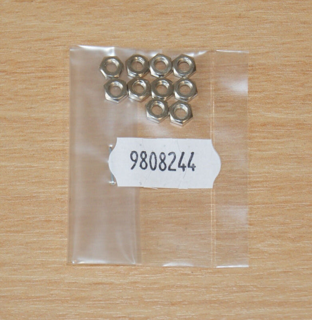 Tamiya 9808244/19808244 3mm Thin Nut (10 Pcs.), (Truck/DT02/Egress/CW01), NIP