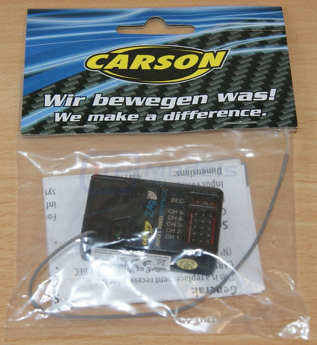 Carson 500501535/C501535 Receiver for Reflex Pro 3 BEC (5CH) (for Tamiya), NEW