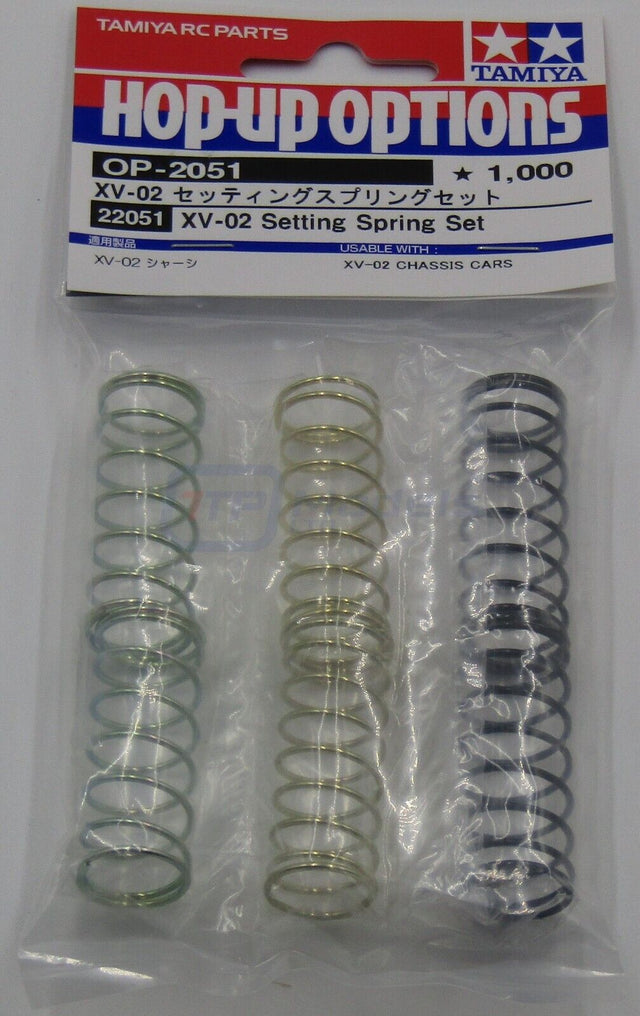 Tamiya 22051 XV-02 Setting Springs Set, (XV02/XV-02 Pro), NIP