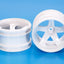 Tamiya 54676 GF-01 White 5-Spoke Wheels (GF01/Land Cruiser 40/Vajra), NIP