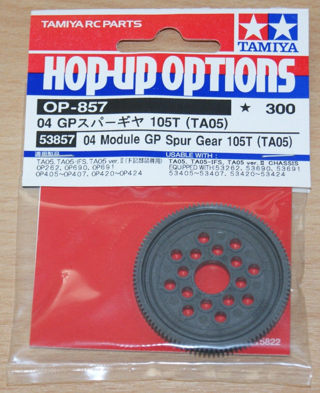 Tamiya 53857 04 Module GP Spur Gear 105T (TA05), (TRF416/TA05IFS/TA05V.2), NIP