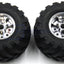 Tamiya 58242 Wild Willy 2/Mad Bull, 9805618/19805618 Front Tire & Wheel (2 Pcs.)