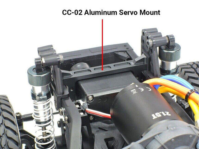 Tamiya 22002 CC-02 Aluminum Servo Mount, (CC02/Merc G500/Unimog), NIP