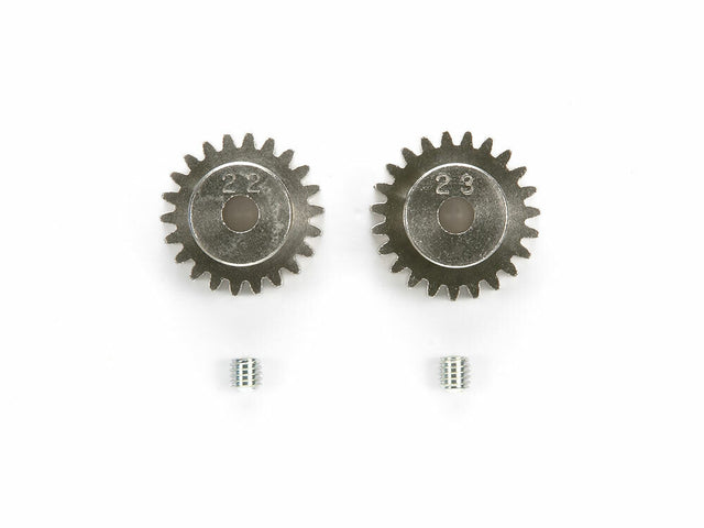 Tamiya 50357 22T, 23T AV Pinion Gear Set, (TA03/F103/TA05/TT02/XV-01/TT01/TT02B)