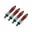 Carson 500405714 1:10 Red Aluminum Oil Damper Set (4 Pcs.) Buggy 83mm (Tamiya)