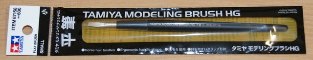 Tamiya 87158 Modelling HG Flat Paint Brush Small, for RC & Plastic Kits, NIP