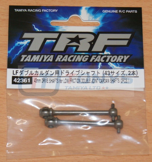 Tamiya 42361 43mm Drive Shafts for Low Friction Double Joint Cardan Shafts (2Pc)