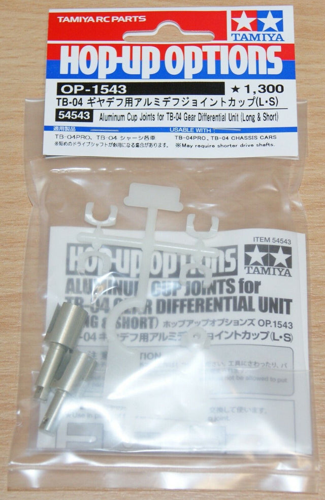 Tamiya 54543 Alu Cup Joints for TB-04 Gear Differential Unit (Long & Short) TC01