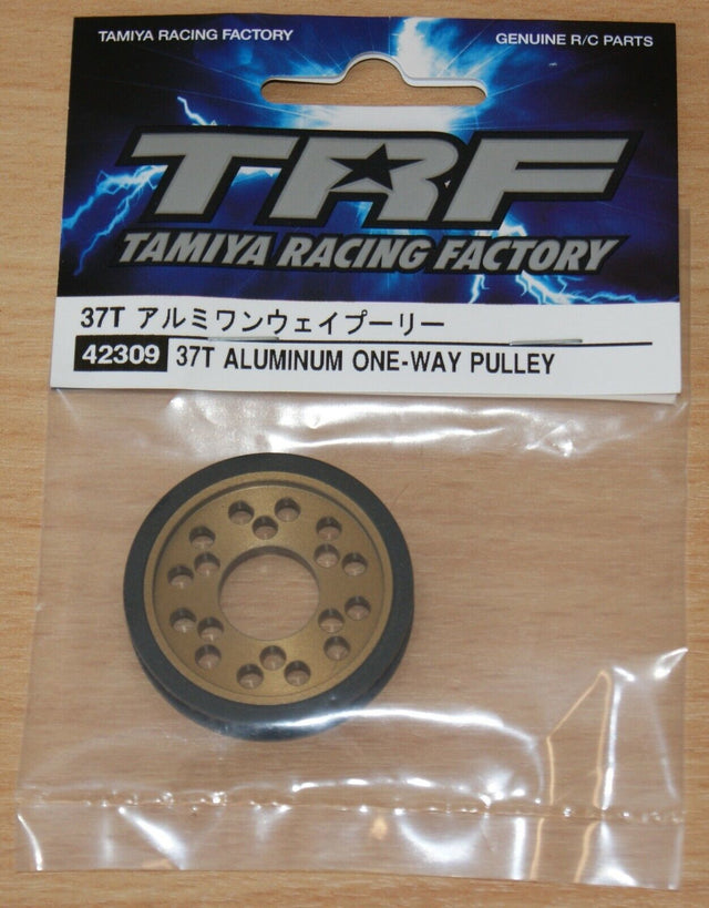 Tamiya 42309 TRF 37T Aluminum One-Way Pulley (TRF418/TRF419/TRF419X/*TA07), NIP