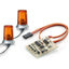 Carson 500907010/C907010 1:14 24x15mm Orange Flashing Lights, (For Tamiya), NIB