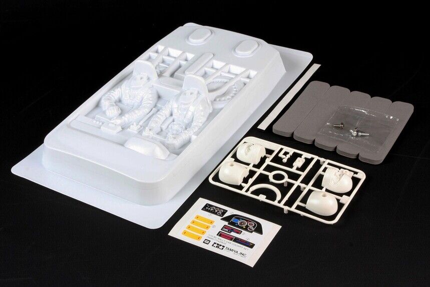 Tamiya 54491 1/10 Scale R/C Rally Car Cockpit Set (TA01/TA02/TT02/XV-0 ...