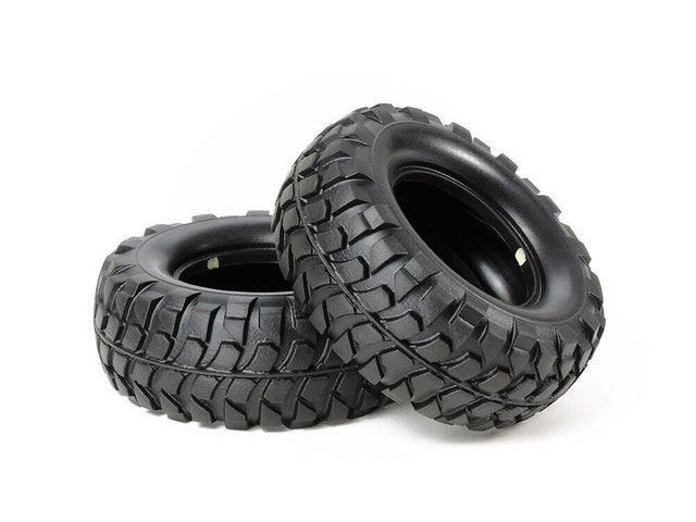 Tamiya 54598 Rock Block Tires/Tyres (Soft/2 Pcs.) (CC-01/CC02/Jeep/XC/High-Lift)