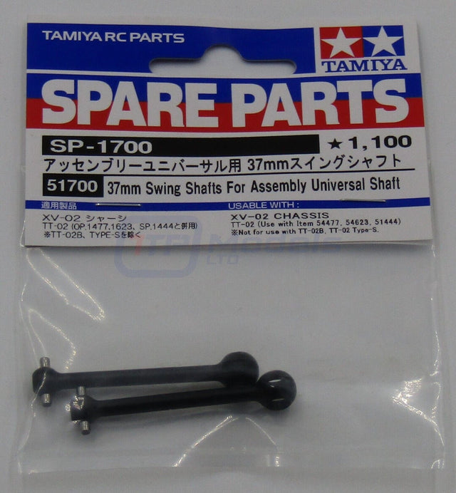 Tamiya 51700 37mm Swing Shafts for Assembly Universal Shaft, (XV02/*TT02), NIP