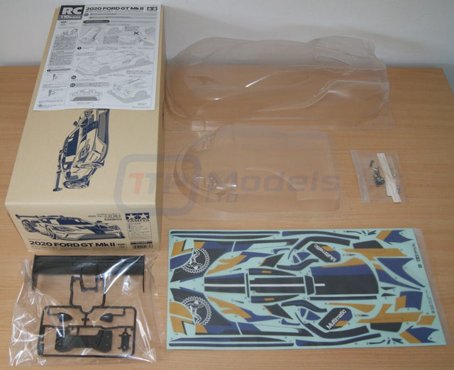 Tamiya 51664 2020 Ford GT Mk.II Body Parts Set, (TT01/TT02/TA07/TA08/TB05), NIB