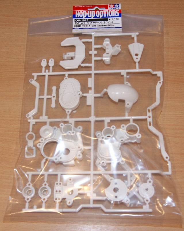 Tamiya 54915 T3-01 A Parts (Gearbox) (White), (Dancing Rider/Dual Rider), NIP