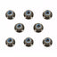 Tamiya 54642 4mm Flange Lock Nuts (Black, 8 Pcs.), (Wheel Nuts/TT01/TT02/DT02)