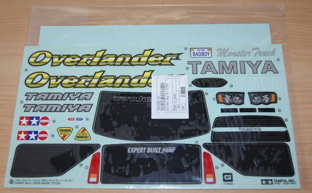 Tamiya 57729 RTR Over Lander (Overlander), 9805956/19805956 Decals/Stickers, NIP