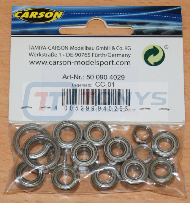 Carson 500904029/C904029 Ball Bearing Set for Tamiya CC01/CC-01/Pajero/Jeep, NIP