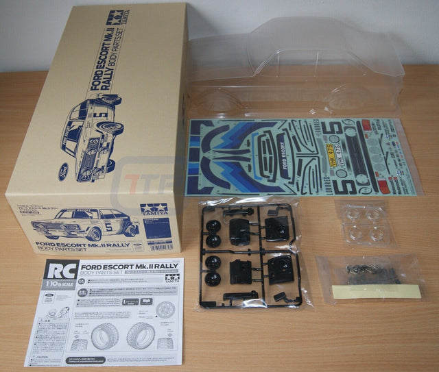 Tamiya 51658 Ford Escort Mk.II Rally Body Parts Set, (M06/M07/M08/MF-01x), NIB