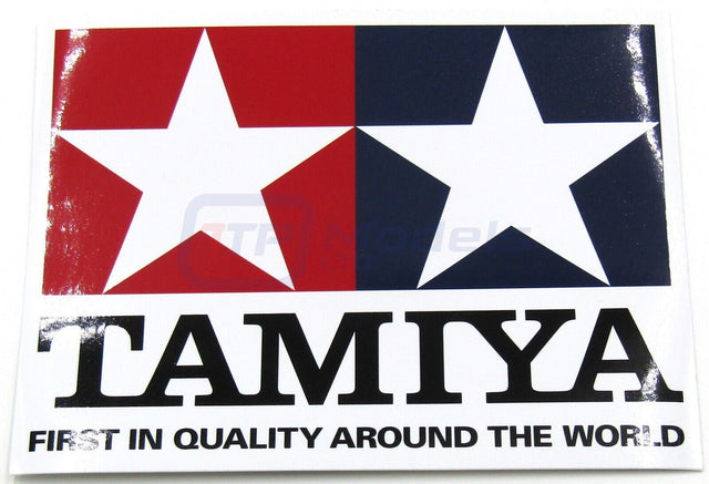 Tamiya 66747 Official Clear Coated Logo Sticker/Decal (Large, 200mm x 152mm), NEW