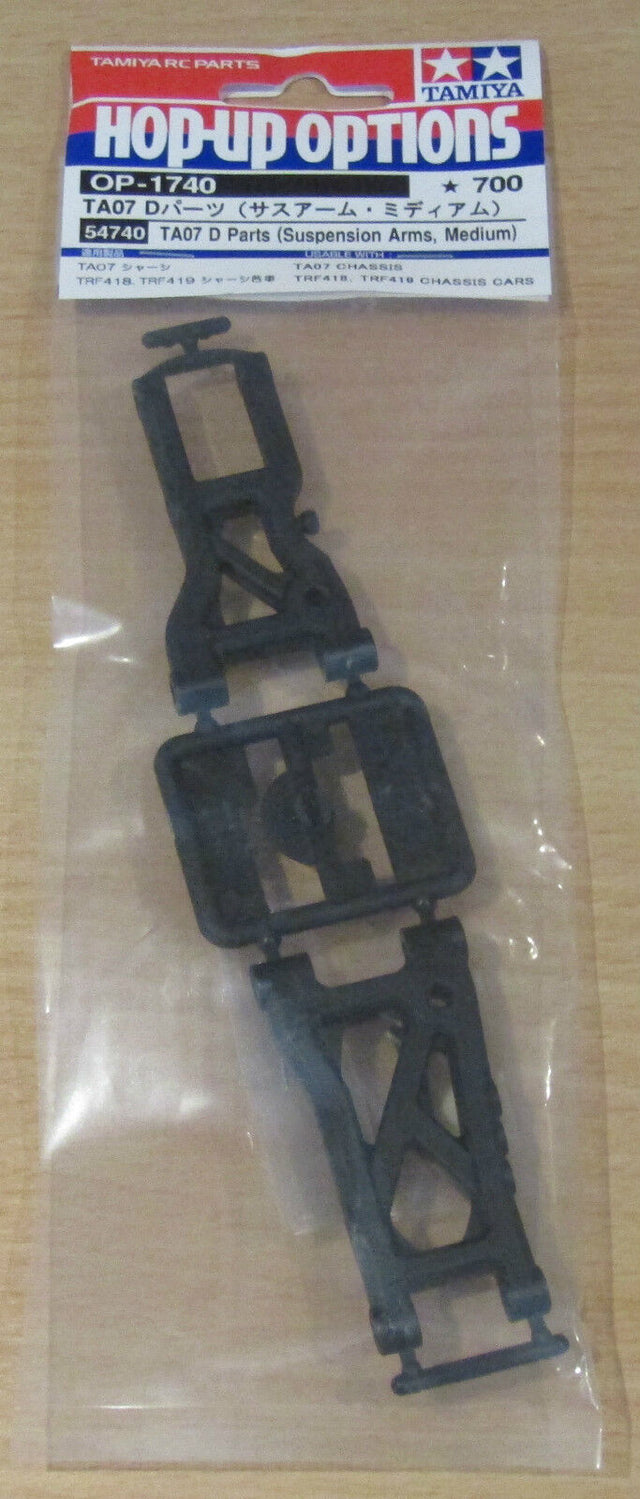 Tamiya 54740 TA07 D Parts (Suspension Arms, Medium), (TA-07/TRF418/TRF419), NIP