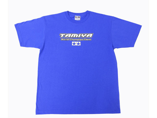 Tamiya 66789 Official World Champion Team T-Shirt (XL, 42in Chest) Blue, NIP