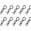 Tamiya 50956 7mm Snap Pin Set (10 Pcs.) (TGM/TNX/TXT/CR01/TRF801X/GF01/XV01) NIP