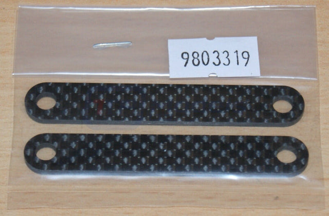 Tamiya 47470 Top Force Evo (2021), 9803319/19803319 Battery Plate/Strap (2 Pcs.)