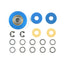 Tamiya 54302 TA06 Center One-Way Pulley Set (18T) (TA-06/TA06 Pro), NIP