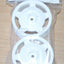 Tamiya 22044 2WD Buggy Front Star-Dish Wheels (Hex Hub, White) (Astute-TD2) DT04