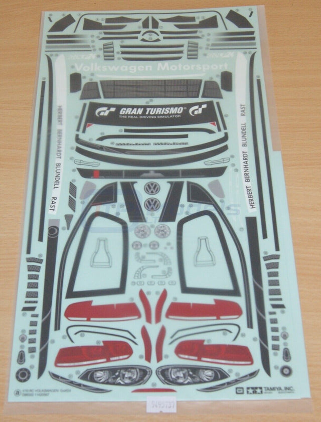 Tamiya 58533 Volkswagen Golf24/TT01E, 9495737/19495737 Decals & Masking, NIP