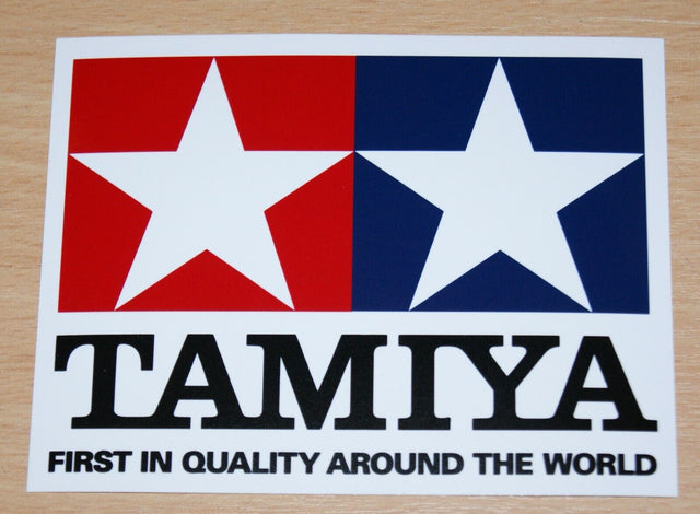 Tamiya 66748 Clear Coated Offical Logo Sticker/Decal (Medium, 116mm x 90mm), NEW