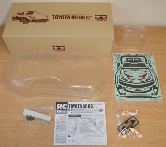 Tamiya 51666 Toyota GR 86 Body Parts Set, TT01/TT02/TB04/TB05/TA06/TA07/TA08 NIB