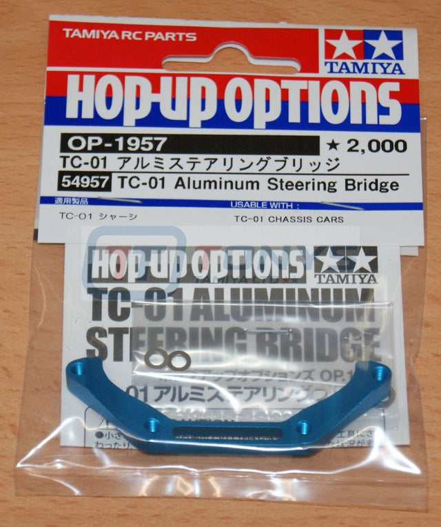 Tamiya 54957 TC-01 Aluminum Steering Bridge, (TC01 Formula-E), NIP