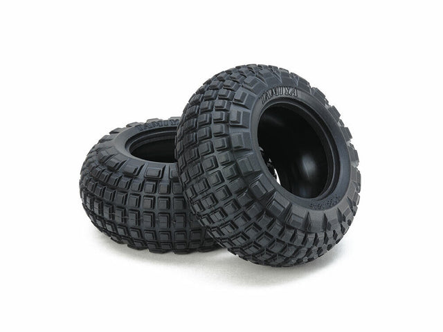 Tamiya 54953 ST Block Front Bubble Tires (Soft/2 Pcs.), (Comical Avante/GF-01CB)