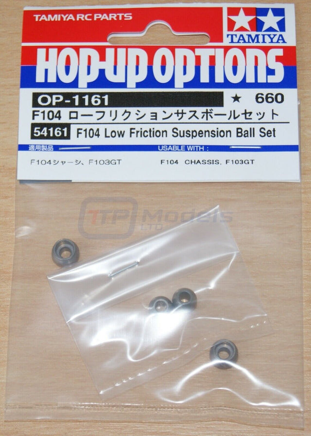 Tamiya 54161 F104 Low Friction Suspension Ball Set, (F104X1/F104V.2/TRF101), NIP