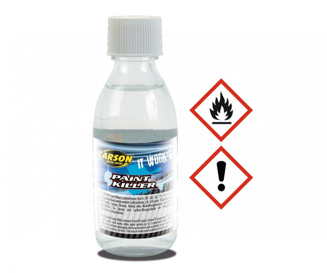 Carson 500908113/C908113 Paint Killer Colour Remover (100ML), for Tamiya Bodies
