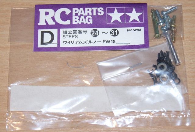 Tamiya 58179 Williams-Renault FW18/F103RS, 9415293/19415293 Metal Parts Bag D
