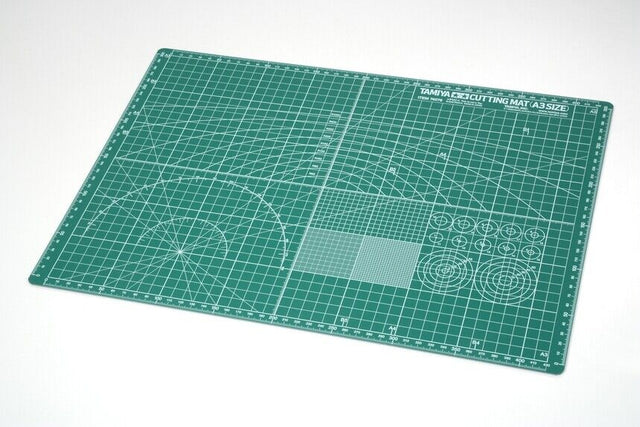 Tamiya 74076 Craft Tools Cutting Mat (A3 Size/Green) for RC & Plastic Kits, NIP