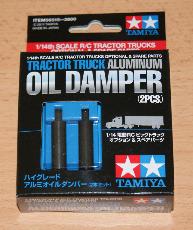 Tamiya 56515 Tractor Truck Aluminum Oil Damper (2 Pcs.) (Scania/Actros/MAN), NIB