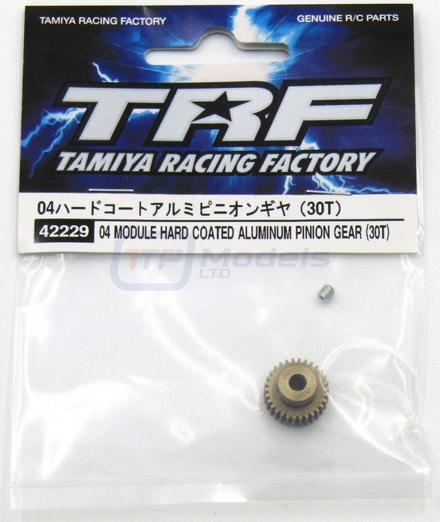 Tamiya 42229 TRF 04/0.4 Module Hard Coated Aluminum Pinion Gear (30T), (TRF420)