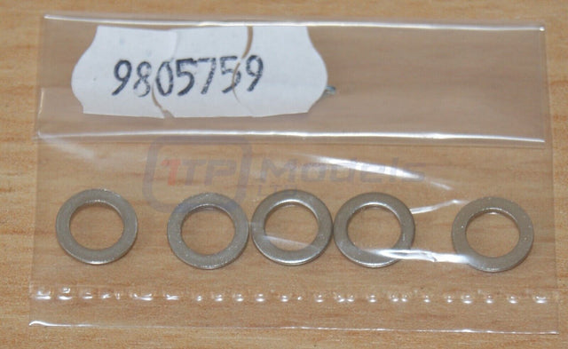 Tamiya 9805759/19805759 5mm Washer (5 Pcs.), (TT01/TT02/Tanks/Trucks), NIP