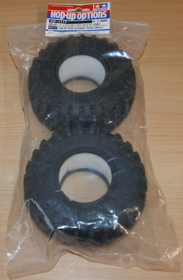 Tamiya 54117 CR-01 Cliff Crawler Tire/Tyre (2 Pcs.), (CR01/Land Cruiser/Bronco)