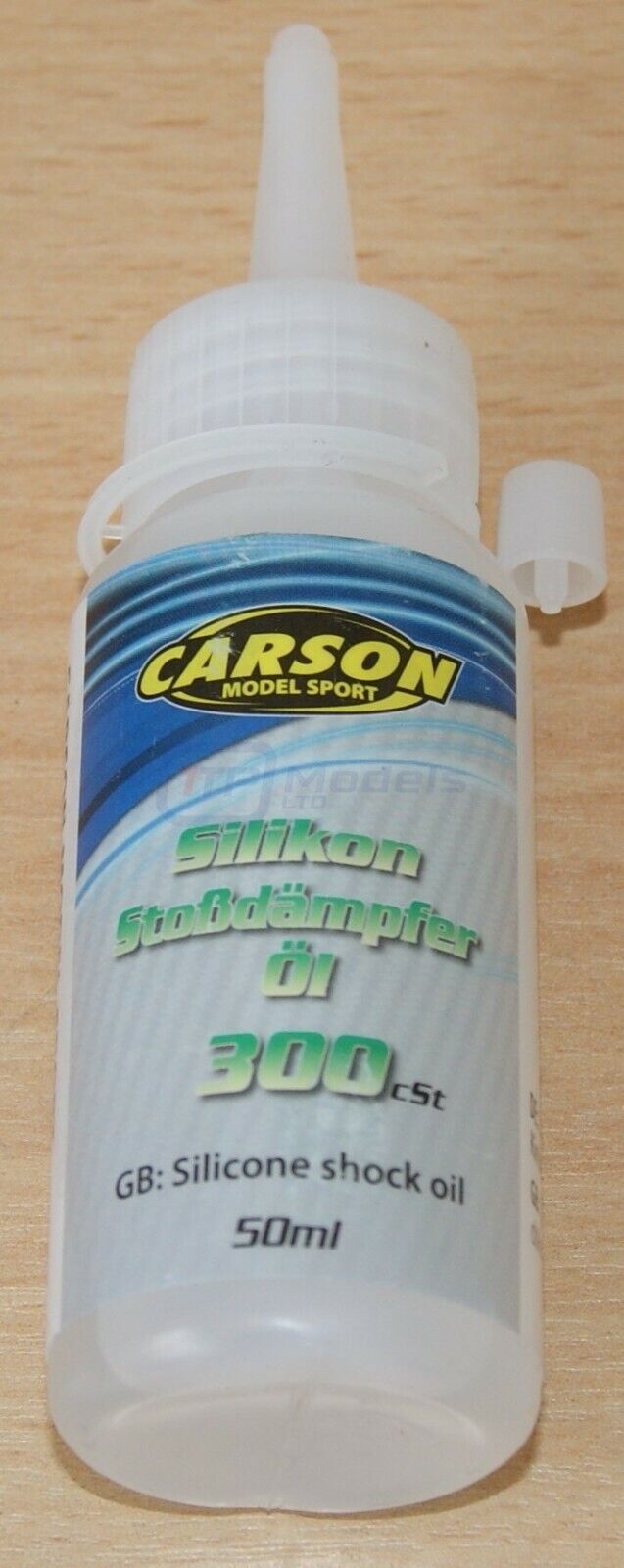 Carson 500905195 Silicone Damper/Shock Oil, 300cSt, 50ml (For Tamiya), NIP