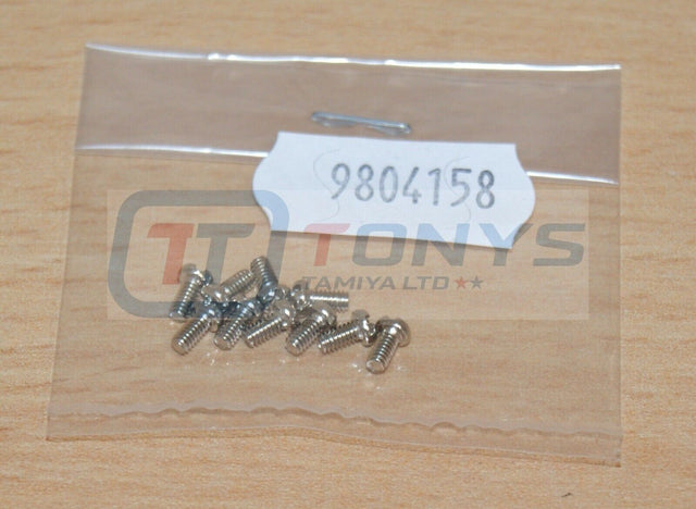 Tamiya 9804158/19804158 2x4mm Screw (10 Pcs) (Trucks/Tanks/Hornet/DT02/F104/TGS)