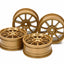 Tamiya 51022 Medium Narrow 10-Spoke Wheels (Offset 0) 4 Pcs (Subaru Impreza) NIP